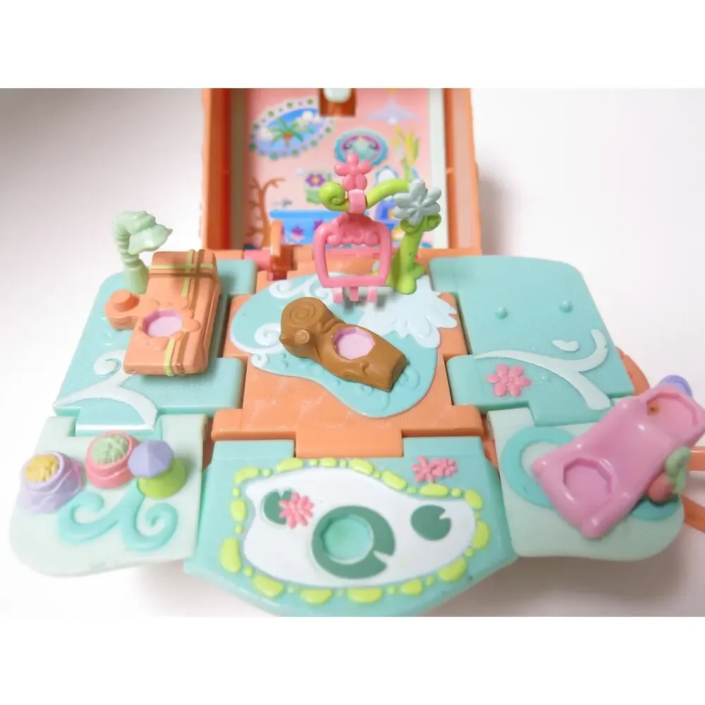 Littlest Pet Shop Pop Up Playset Reptiles Crab Frog Lizard Orange Pink 2006 Toy